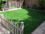 Small area of fake grass