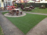 All shapes in fake grass